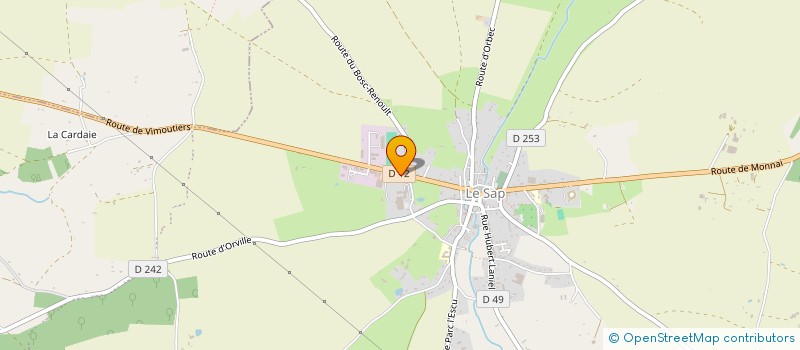 localisation de l'entreprise MADAME MANON GUESDON  SAP-EN-AUGE