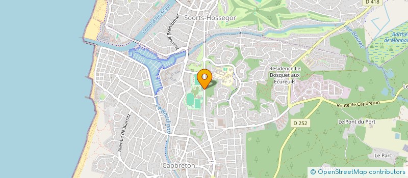 localisation de l'entreprise MADAME MANON GUIBERT  CAPBRETON