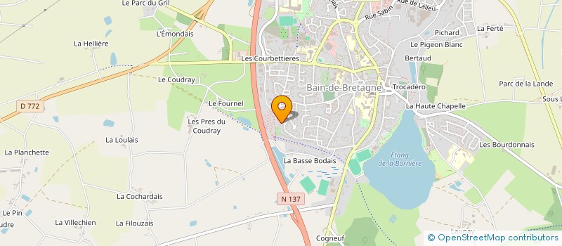 localisation de l'entreprise MADAME MANON GUIHAIRE  BAIN-DE-BRETAGNE