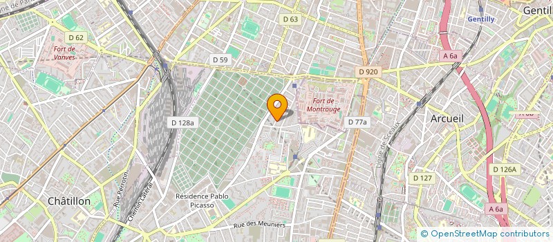 localisation de l'entreprise MADAME MANON GUILLAUD à BAGNEUX