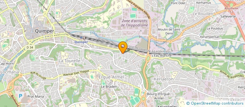 localisation de l'entreprise MADAME MANON GUILLEMOT  QUIMPER