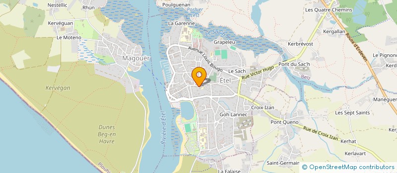 localisation de l'entreprise MADAME MANON GUILLOUET  ETEL