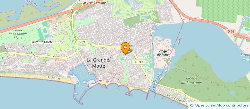 localisation de l'entreprise MADAME MANON GUTIERREZ  LA GRANDE-MOTTE