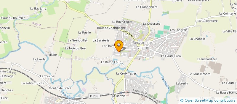 localisation de l'entreprise MADAME MANON HACHICHI  SERVON-SUR-VILAINE