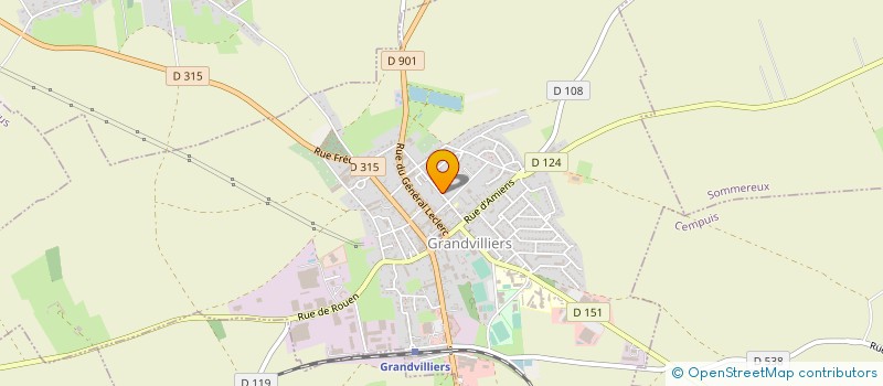 localisation de l'entreprise MADAME MANON HAMON  GRANDVILLIERS