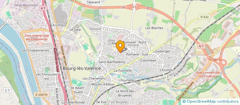 localisation de l'entreprise MADAME MANON HERRERO à BOURG-LES-VALENCE