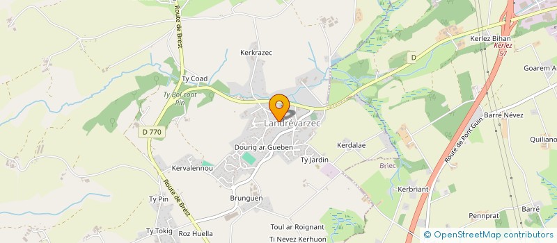 localisation de l'entreprise MADAME MANON HERVE  BRIEC