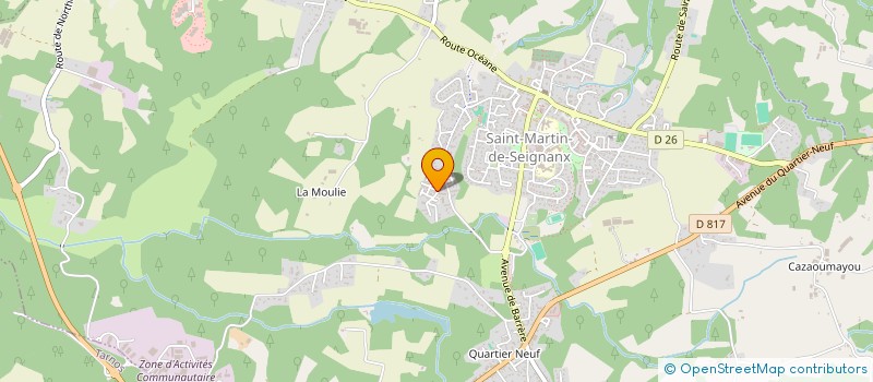 localisation de l'entreprise MADAME MANON HERVET  SAINT-MARTIN-DE-SEIGNANX