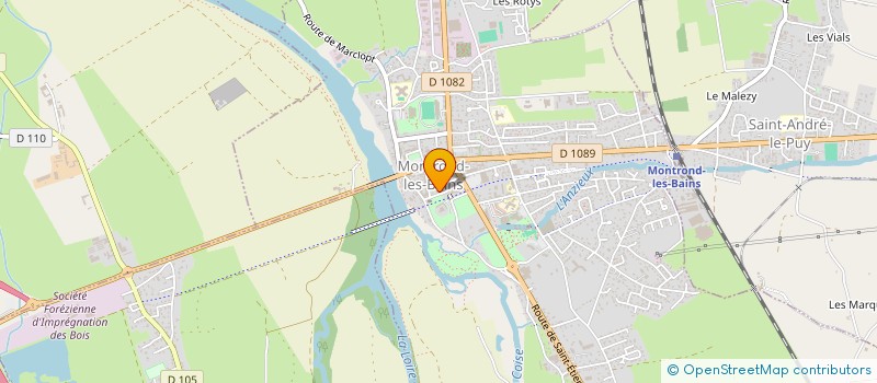 localisation de l'entreprise MADAME MANON HEURTIER  MONTROND-LES-BAINS