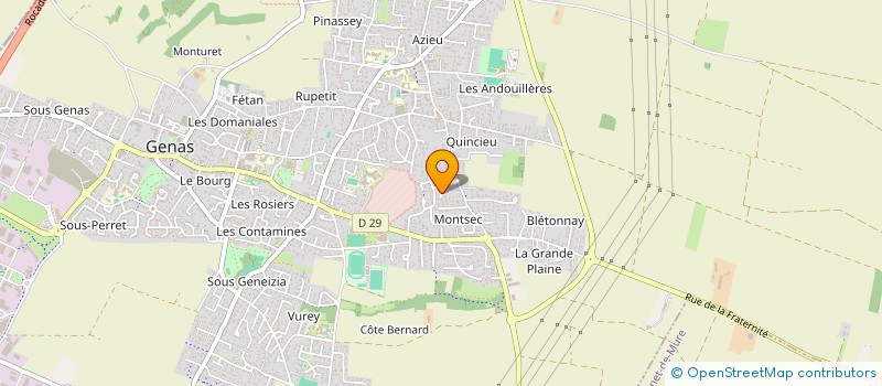 localisation de l'entreprise MADAME MANON HIRIGOYEN  GENAS