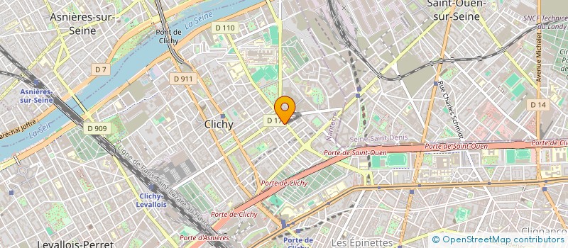 localisation de l'entreprise MADAME MANON HIVARD  CLICHY