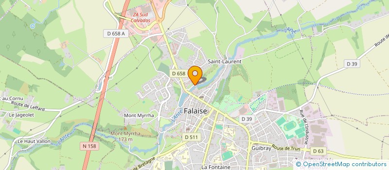 localisation de l'entreprise MADAME MANON HOUCHARD  FALAISE