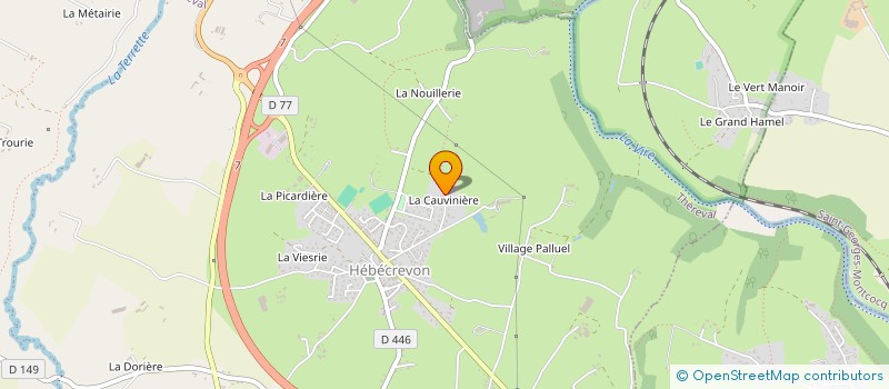 localisation de l'entreprise MADAME MANON HUBERT  THEREVAL