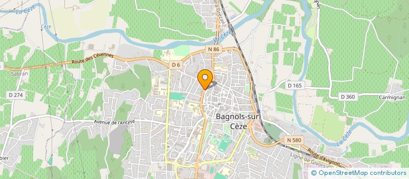 localisation de l'entreprise MADAME MANON HURARD à BAGNOLS-SUR-CEZE