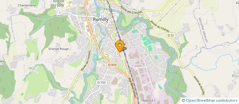 localisation de l'entreprise MADAME MANON JACQUET  RUMILLY