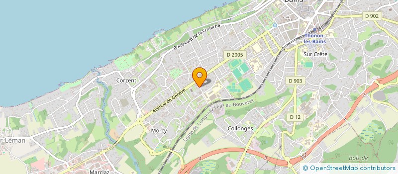 localisation de l'entreprise MADAME MANON JEANTET à THONON-LES-BAINS