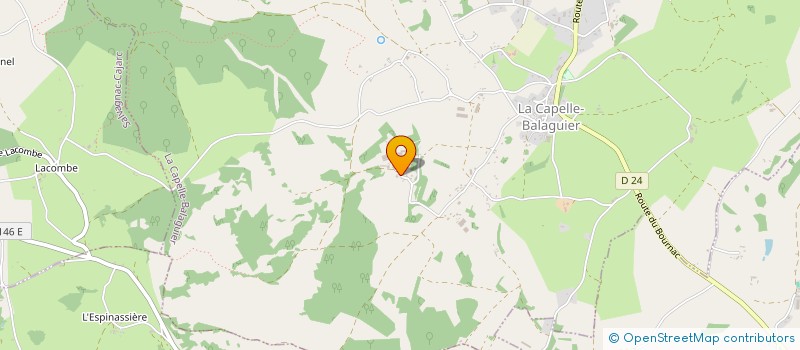 localisation de l'entreprise MADAME MANON JEGOUT  LA CAPELLE-BALAGUIER