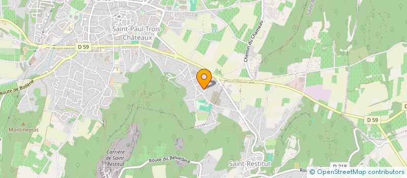 localisation de l'entreprise MADAME MANON JOLIVET  SAINT-PAUL-TROIS-CHATEAUX