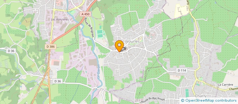 localisation de l'entreprise MADAME MANON JOLY  VOURLES