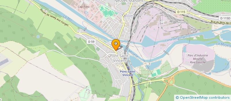 localisation de l'entreprise MADAME MANON JOLY  PONT-SAINT-VINCENT