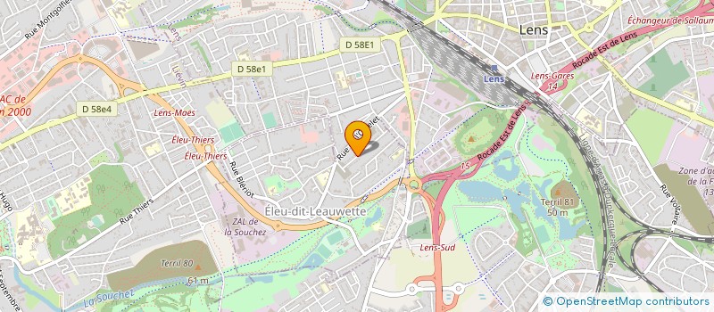 localisation de l'entreprise MADAME MANON KAZMIERCZAK  ELEU-DIT-LEAUWETTE