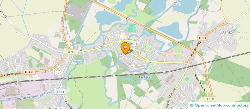 localisation de l'entreprise MADAME MANON LABROCHE à LA FERE