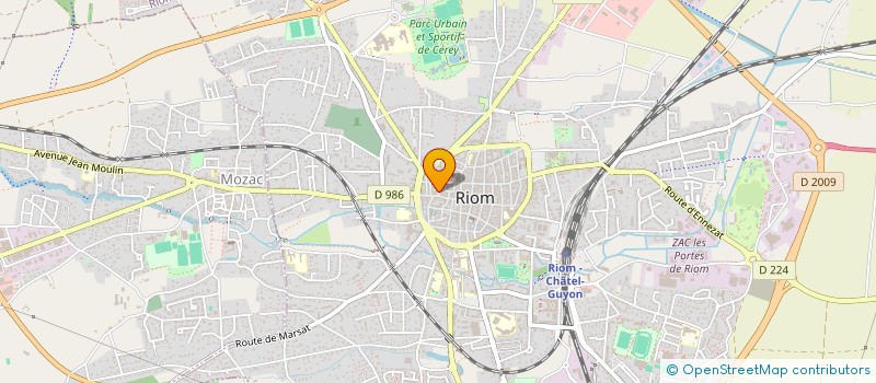 localisation de l'entreprise MADAME MANON LAFORGE  RIOM