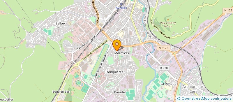 localisation de l'entreprise MADAME MANON LALANDE à AURILLAC