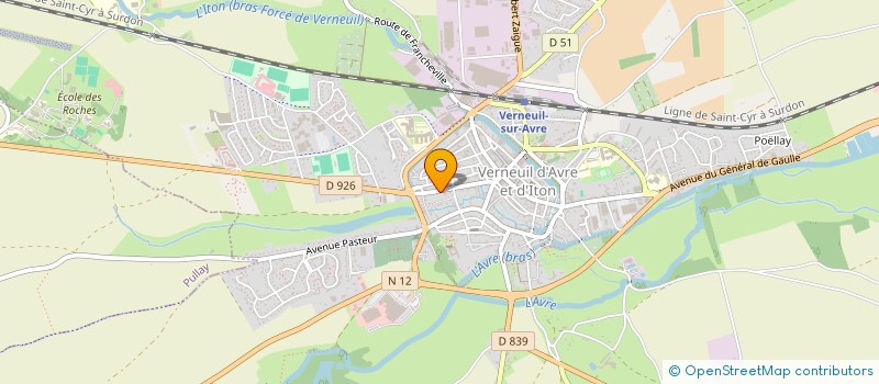 localisation de l'entreprise MADAME MANON LALARDIE  VERNEUIL D'AVRE ET D'ITON