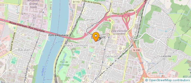 localisation de l'entreprise MADAME MANON LANGEL  LORMONT