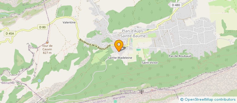 localisation de l'entreprise MADAME MANON LANTERI à PLAN-D'AUPS-SAINTE-BAUME