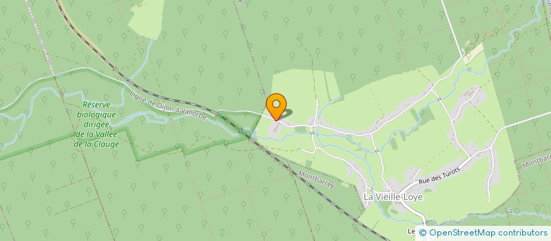 localisation de l'entreprise MADAME MANON LARCHER  LA VIEILLE-LOYE