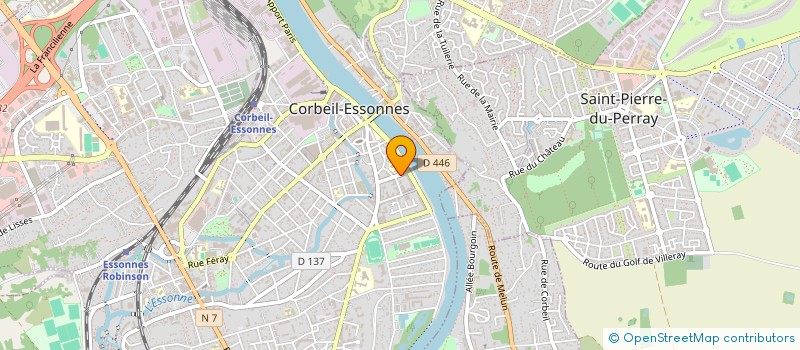 localisation de l'entreprise MADAME MANON LARREGUY à CORBEIL-ESSONNES