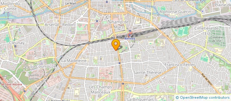 localisation de l'entreprise MADAME MANON LAURENT  RENNES