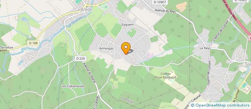 localisation de l'entreprise MADAME MANON LE BOZEC  LA BREDE