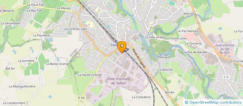 localisation de l'entreprise MADAME MANON LE BRASIDEC à CLISSON