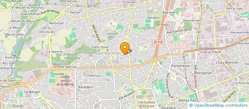 localisation de l'entreprise MADAME MANON LE GALL à BREST