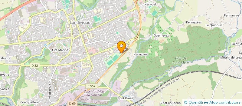 localisation de l'entreprise MADAME MANON LE GALL  PLOUNEVENTER