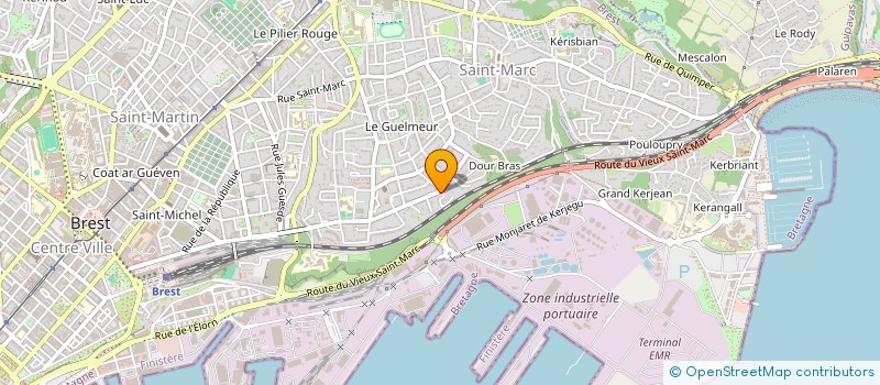 localisation de l'entreprise MADAME MANON LE JEUNE à BREST