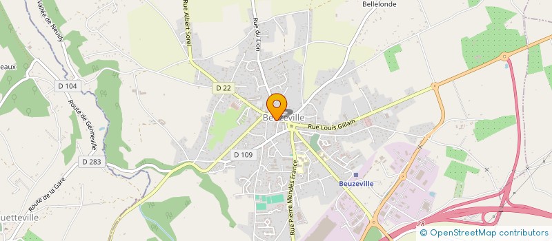 localisation de l'entreprise MADAME MANON LE MOAL  BEUZEVILLE