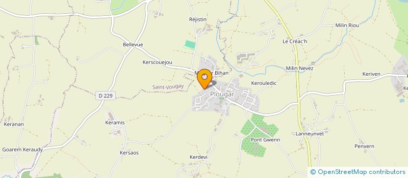 localisation de l'entreprise MADAME MANON LE NAN  PLOUGAR