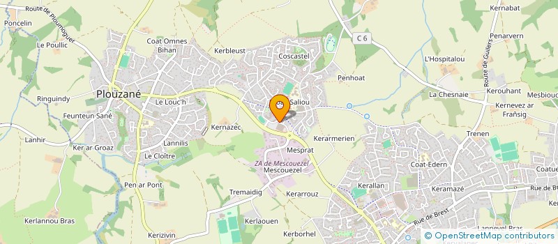 localisation de l'entreprise MADAME MANON LE SAUX  PLOUZANE