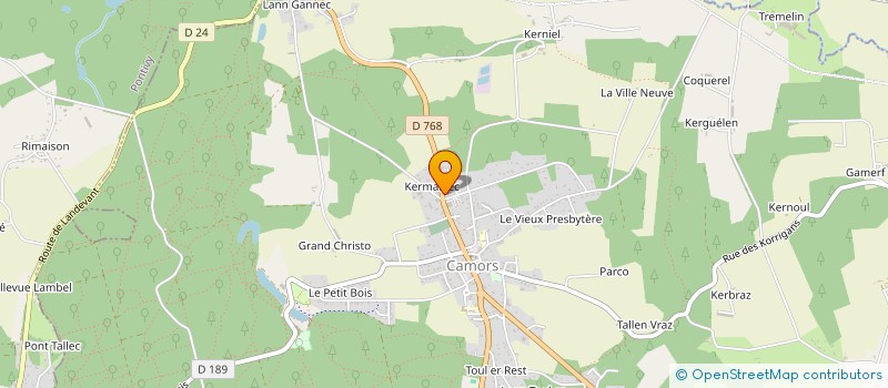 localisation de l'entreprise MADAME MANON LE TOHIC  CAMORS