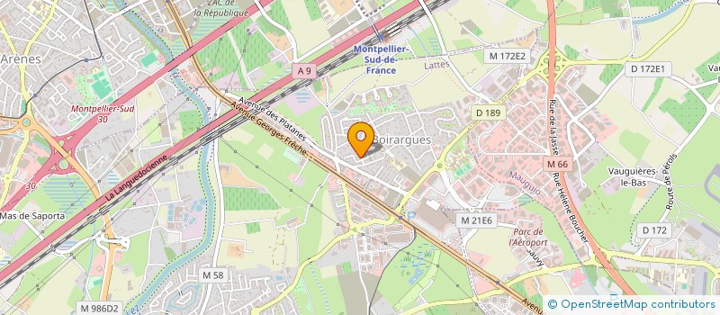 localisation de l'entreprise MADAME MANON LEBLOND  LATTES