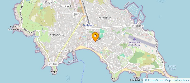 localisation de l'entreprise MADAME MANON LECLERC  QUIBERON