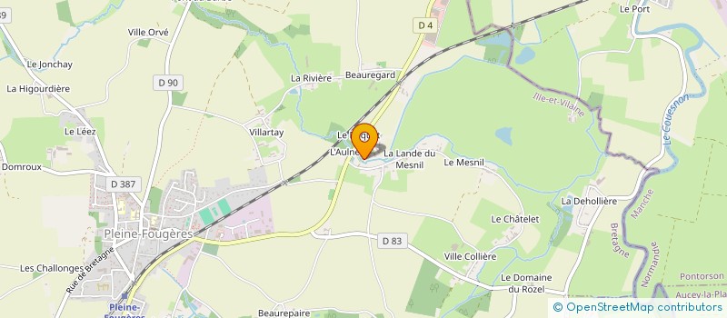 localisation de l'entreprise MADAME MANON LECORVAISIER  PLEINE-FOUGERES