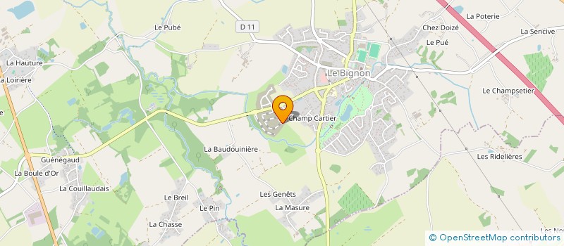 localisation de l'entreprise MADAME MANON LEFEBVRE  LE BIGNON