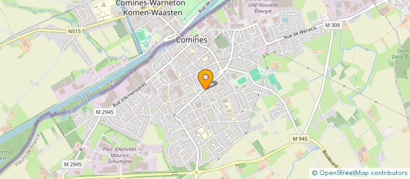 localisation de l'entreprise MADAME MANON LEFEVRE  COMINES