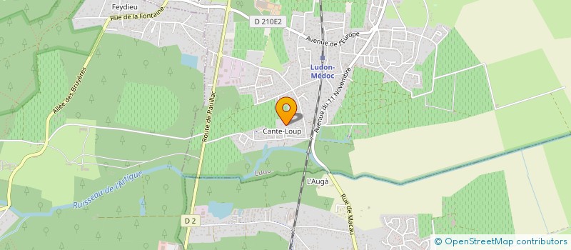 localisation de l'entreprise MADAME MANON LEJEUNE  LUDON-MEDOC