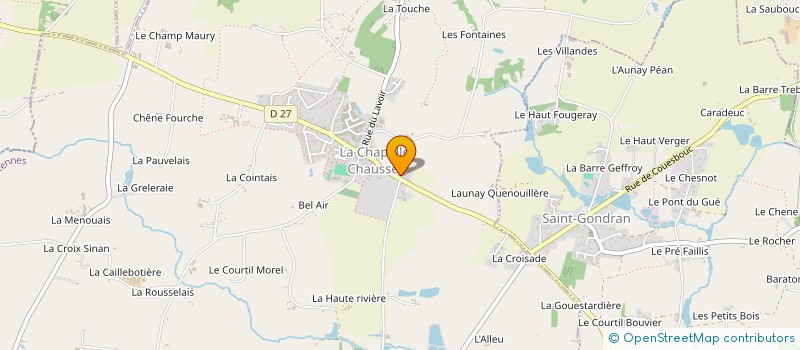 localisation de l'entreprise MADAME MANON LEMEUX  LA CHAPELLE-CHAUSSEE